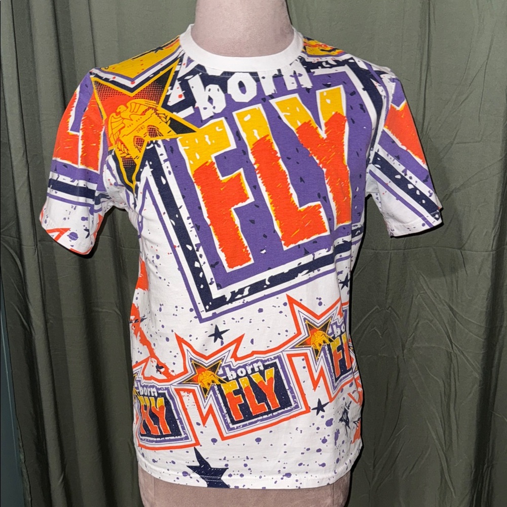 Graphic Tee - White, Orange, Purple